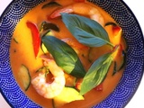 Curry Rouge de Crevettes (ou Poulet ou Tofu) Comme en Thaïlande