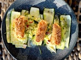 Fêta Rôtie 2.0 au Sésame ...sur son Carpaccio de Courgettes ou non (Ig Bas)