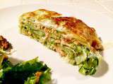 Gratin de ravioles saumon et courgettes