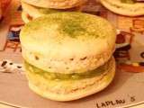 Macarons chocolat blanc / Matcha