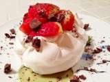 Mini Pavlova aux fraises