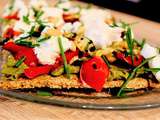 Tarte Craquante au Caviar de Courgettes et Chèvre frais sur base de Crackers (ig Bas)