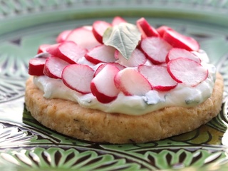 Tartelettes Apéritives aux Radis Roses