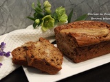 Banana bread au beurre de cacahuètes et pépites de chocolat