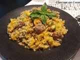 One pot d’Ebly à la courgette et aux boulettes