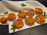 Petits gâteaux renversés aux abricots