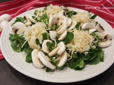 Salade de mâche céleri et champignons