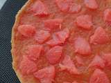 Tarte aux pamplemousses roses, quelle fraicheur