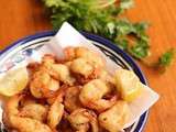 Beignets de crevettes aux herbes