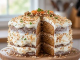 Carrot cake au glaçage noix de coco vegan : une recette irrésistible