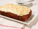 Carrot cake aux amandes, glaçage au cream cheese