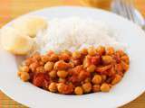 Chana masala rapide