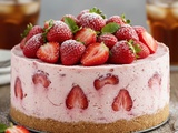 Cheesecake glacé à la fraise : un dessert frais et gourmand