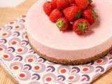 Cheesecake glacé aux fraises