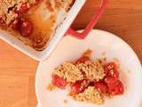 Crumble de tomates cerises