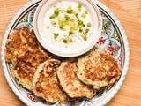 Galettes de courgettes à la feta et basilic