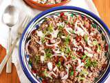 Lentilles vertes au tahini et cumin