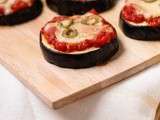 Mini pizzas d’aubergines {sans pâte}