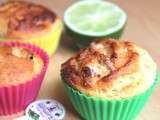 Muffins banane, noix de coco et citron vert