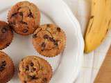 Muffins chocolat banane un peu plus sains