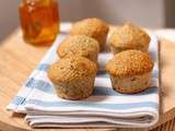 Muffins quinoa, banane et pavot