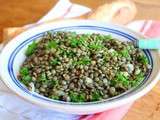 Salade de lentilles