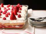 Tiramisu fraise framboise au muscat