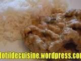 Poulet curry rouge et patates douces