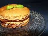 Whoopies fromage-basilic-tomates et jambon cru