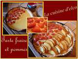 Tarte aux fraises et pommes caramélisés