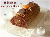 Bûche au praliné  maison 