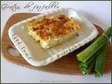 Gratin de farfalles aux poireaux et lard fumé