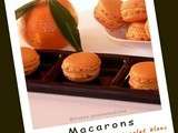 Macarons à la pulpe de clémentine et chocolat blanc