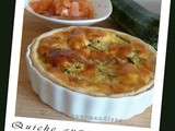 Petites quiches aux courgettes et saumon fumé