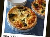 Petites quiches aux crevettes et brocolis