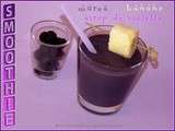 Smoothie mûres banane et sirop de violette