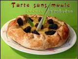 Tarte sans moule pruneaux et ananas