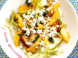 Salade de courgettes et nectarines