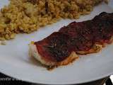 Merlan au chorizo et risotto d'Ebly au citron