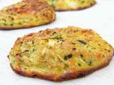 Galettes courgette et feta