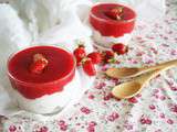 Mousse de mascarpone au coulis de fraises