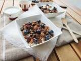 Muesli myrtilles, cranberries, amandes, figues