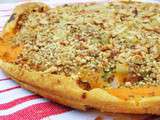 Quiche potiron, patates douces en crumble