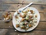 Salade Quinoa, girolles, noisettes