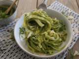 Tagliatelles pesto de roquette