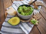 Tartinade petits pois, avocat gingembre