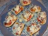 Bruschetta tomates, basilic et anchois