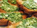 Toasts au pesto