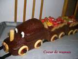 Gateau train pour l'anniversaire de Ptit coeur