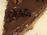 Tarte au chocolat et noix de pécan caramélisées